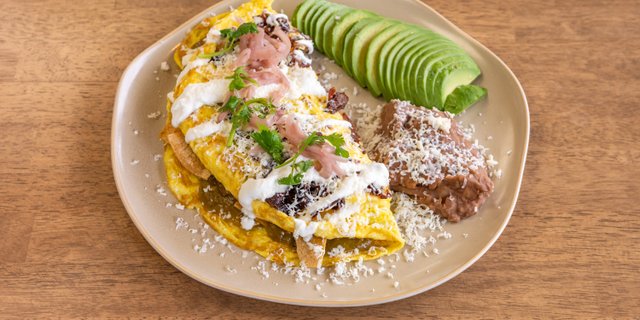 Baked Green Chilaquiles Omelette