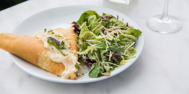 Chicken Alfredo Crepe