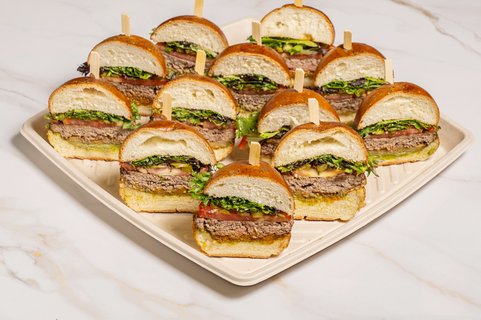Mediterranean Hamburger Platter