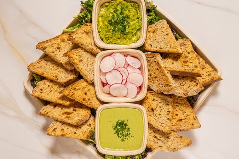 Mediterranean Avocado Smash Platter