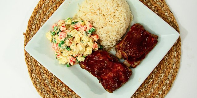 Pork Ribs w/ Brazilian Potato Salad
