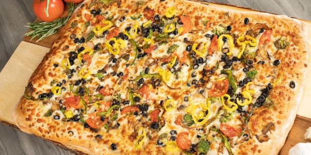 Veggie Sheet Pizza w/ White Sauce