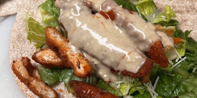 Buffalo Chicken Caesar Wrap