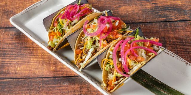 Cheeseburger Tacos Platter