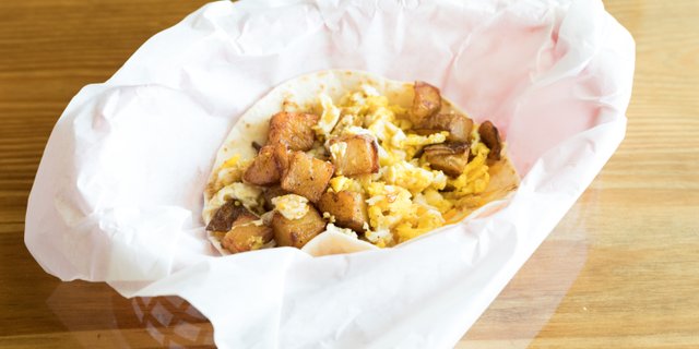 Potato, Egg & Cheese Taco