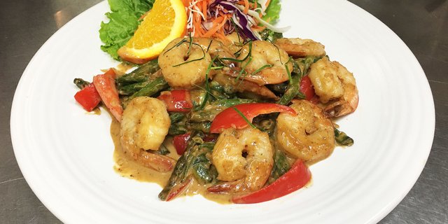 Green Bean Stir-Fry w/ Prawns