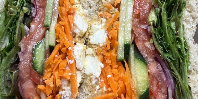 Mediterranean Veggie Sandwich