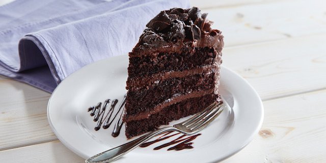 Mom's Chocolate Cake Slice