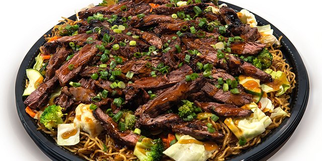Yaki Soba Steak Platter