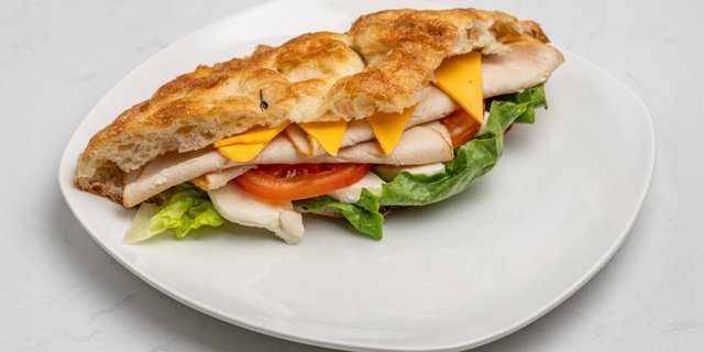 Turkey Focaccia Sandwich