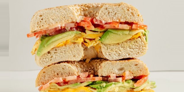 Avocado & Cheese Bagel