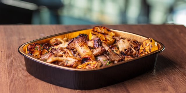 Grilled Organic Mushrooms