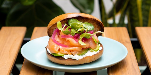Salmon Lox Bagel