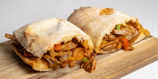 Sausage Peppers and Onions Panini