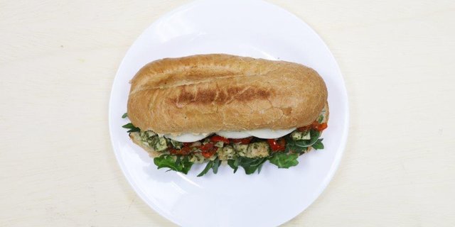 Individual Chicken Pesto Sandwich