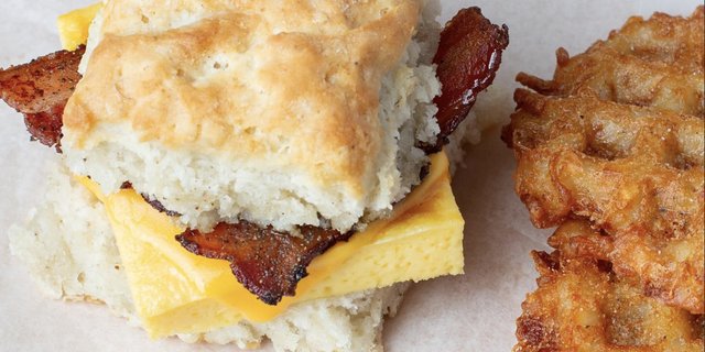 Bacon, Egg & Cheese Biscuit Sandwich