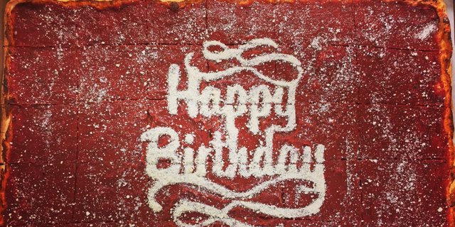 Birthday Tomato Pizza