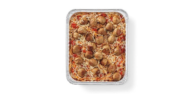 Spaghetti w/ Oven-Roasted Meatballs Pan