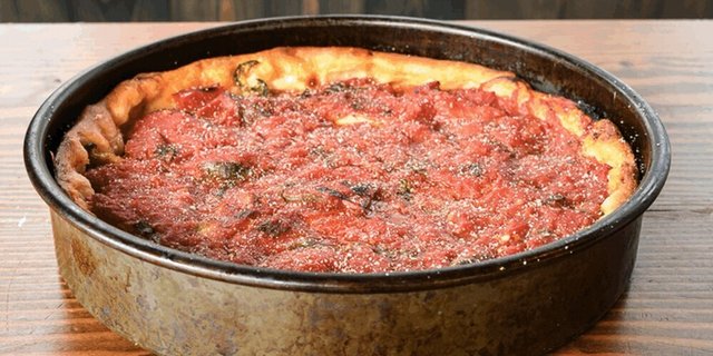 Meatball Deep Dish Pizza
