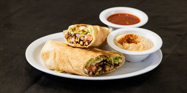 Vegan Shawarma Pita Wrap