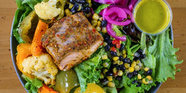 Jerk Salmon Salad