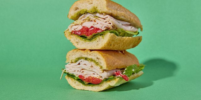 Turkey Pesto Sandwich Platter