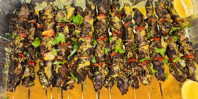 Skirt Steak Skewers