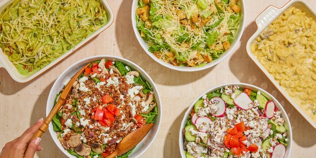 2-Pasta Meal w/ 3 Salads
