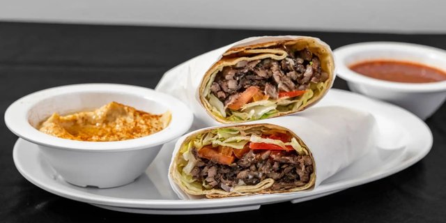 Beef Shawarma Pita Wrap