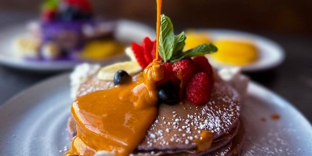 Thai Tea Pancakes