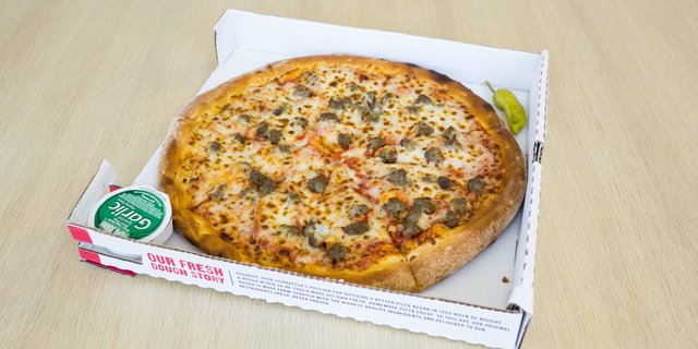 Thin-Crust Sausage Pizza