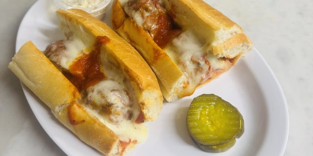 Meatball Parmigiana Hero