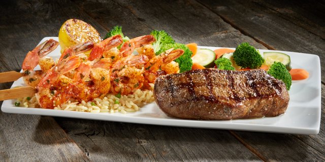 Steak & Grilled Shrimp Skewers