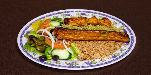 Chicken Tikka and Kofta Platter