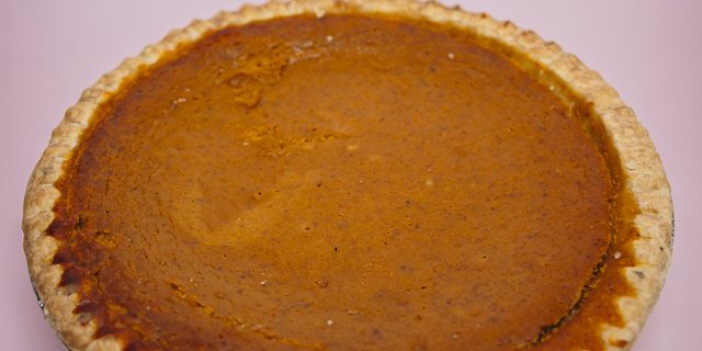 Homemade Pumpkin Pie Sliced