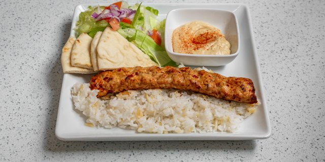 Chicken Adana Kebab Plate