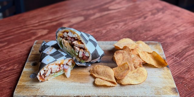 BBQ Chicken Wrap Box Lunched