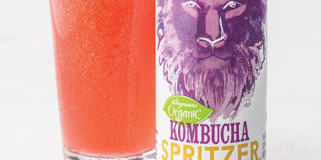 Wegmans' Organic Raspberry-Lemon-Ginger Kombucha Spritzers