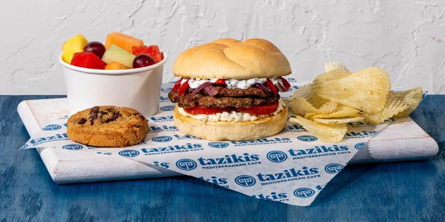 Mediterranean Lamb Burger Boxed Lunch