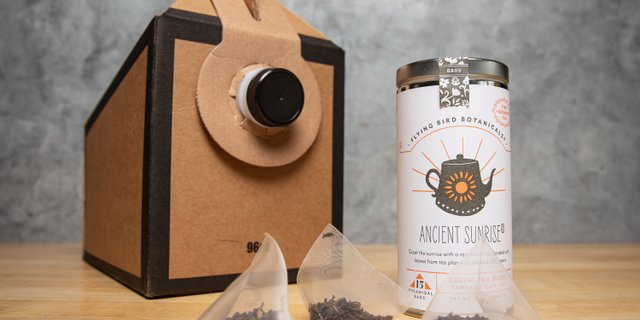 Flying Bird Botanicals Ancient Sunrise Exotic Tea Box