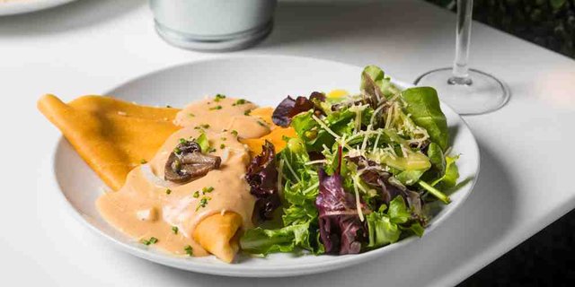 Gluten-Free Philly Cheesesteak Crepe