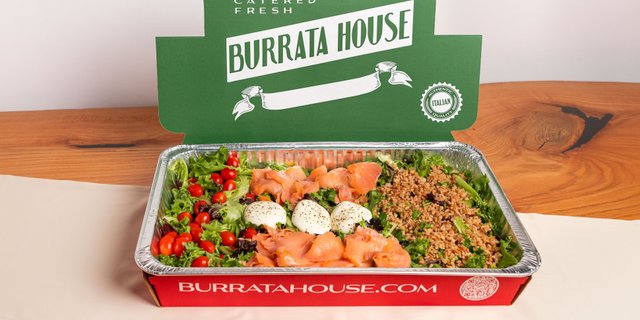 Smoked Salmon & Burrata Salad Box