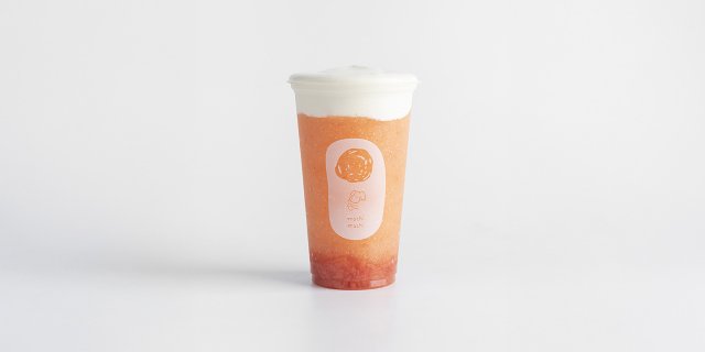 Cream Cheese Foam Grapefruit Green Tea Smoothie