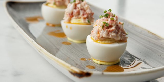 Lobster Deviled Eggs