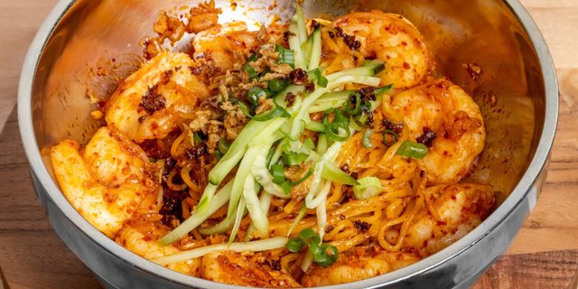 Garlic Butter Shrimp Dry Ramen