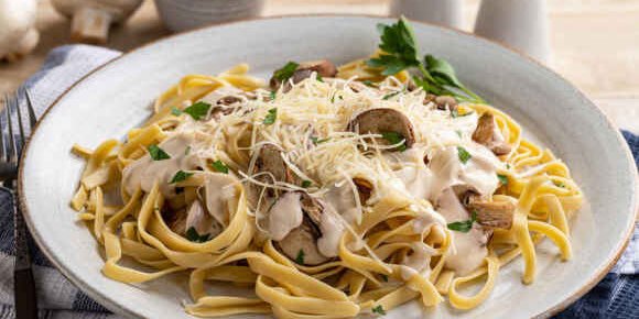 Fettuccine Mushroom Alfredo