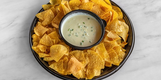 Party Size Queso Dip with Chips & Salsa