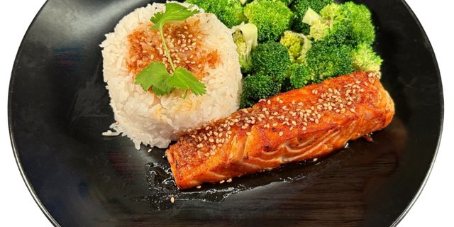 Teriyaki Salmon Plate