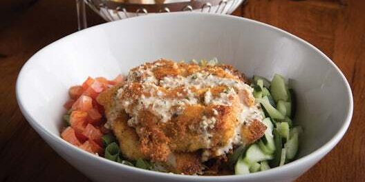 Parmesan-Crusted Chicken Salad