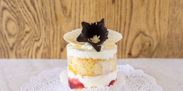 Peach Melba Torte